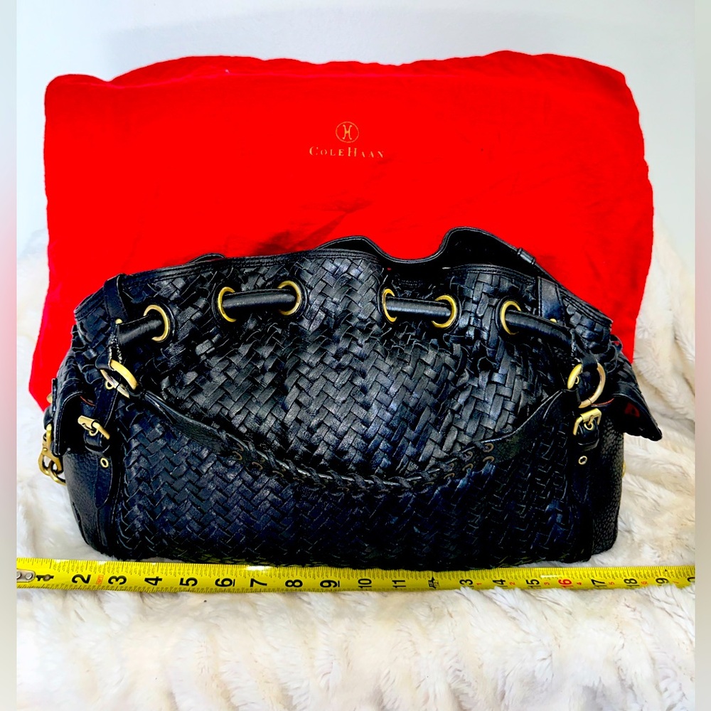 Cole Haan Black Woven Women's Bag